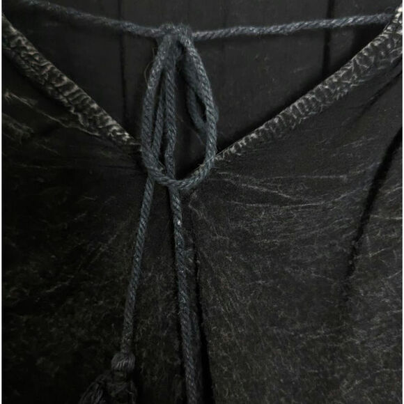 Altar'd State Small Black Off The Shoulder Crochet Knit Flowy Boho Peasant Small - Picture 3 of 7